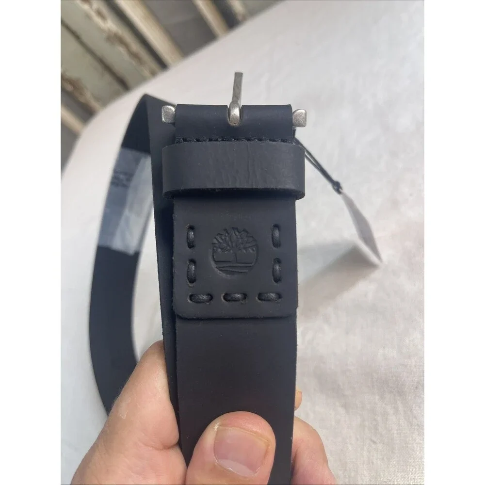 Timberland 40MM Pull Up Jean Belt BLACK Size 32